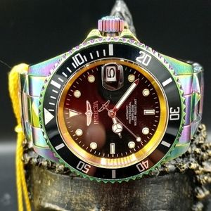 FIRM PRICE-Invicta Automatic iridescent UNISEX Watch.